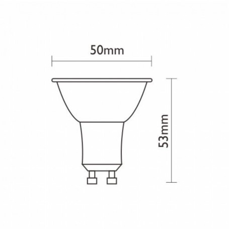 LAMPADA LED DECO-COB-5 5W 230V GU10 4000°K MARINO CRISTAL 21138