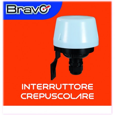 INTERRUTTORE CREPUSCOLARE CON REGOLAZIONE LUMINOSITA' PER LUCI BRAVO 93003200 Bravo - 1