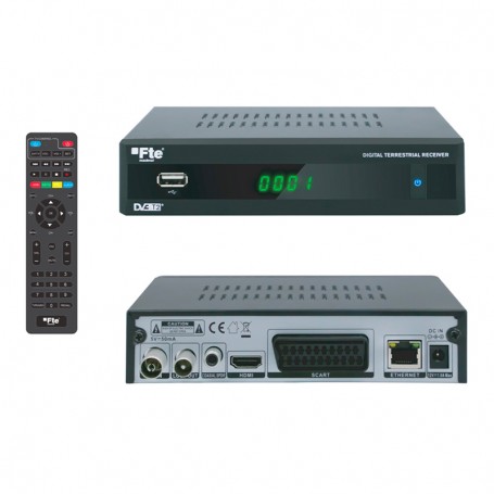 DIGITALE TERRESTRE DVB-T2 HD HDMI USB SCART EPG FTE MAXT220HD FTE - 1